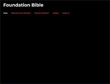 Tablet Screenshot of foundationbible.com